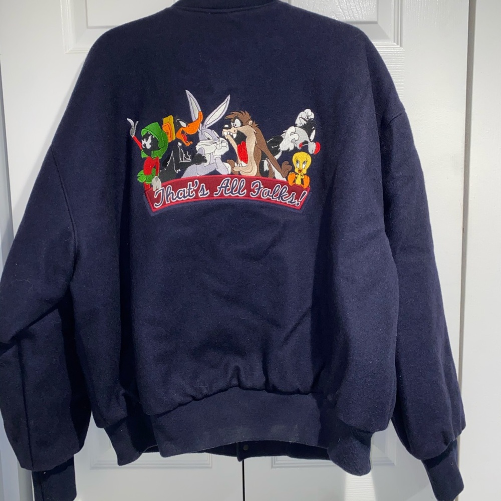 1995 “That’s All Folks!” NEVER WORN VINTAGE JACKET - Picture 2 of 14